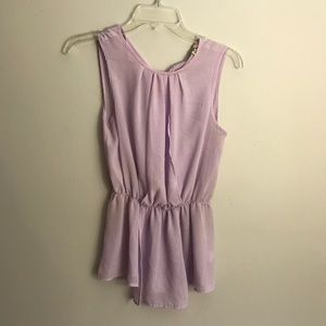 Lilac Peplum Blouse
